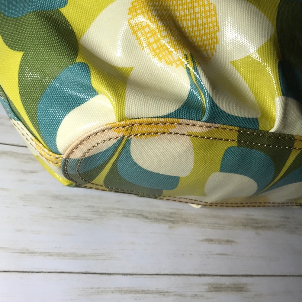 Fossil Keyper Flower Tote Shoulder Bag Large - image 3